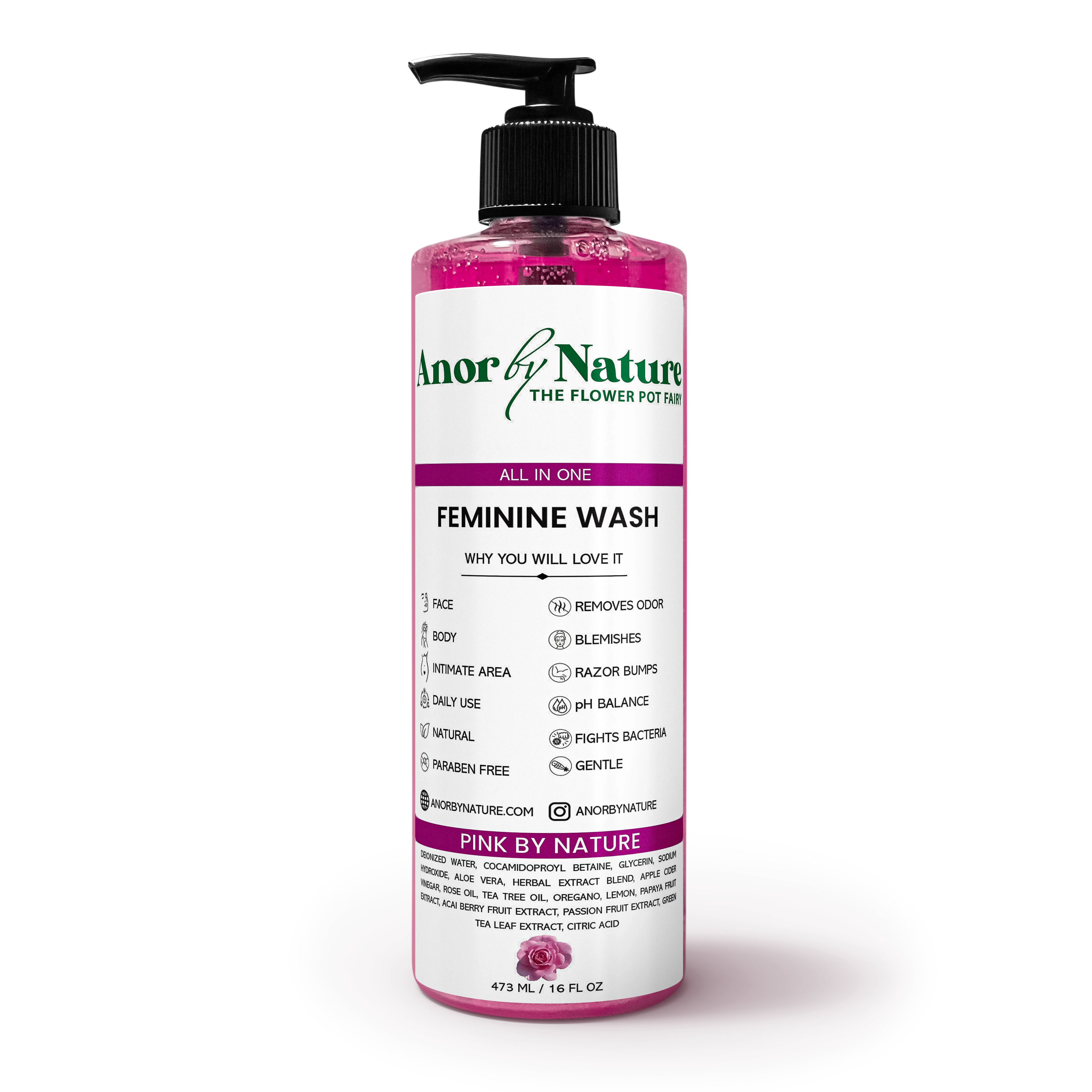 Pink By Nature Feminine Wash